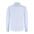 GENTS Blumfontain NOS dobby lichtblauw lichtblauw katoenen dobby-overhemd met stretch en antikreuk achterkant