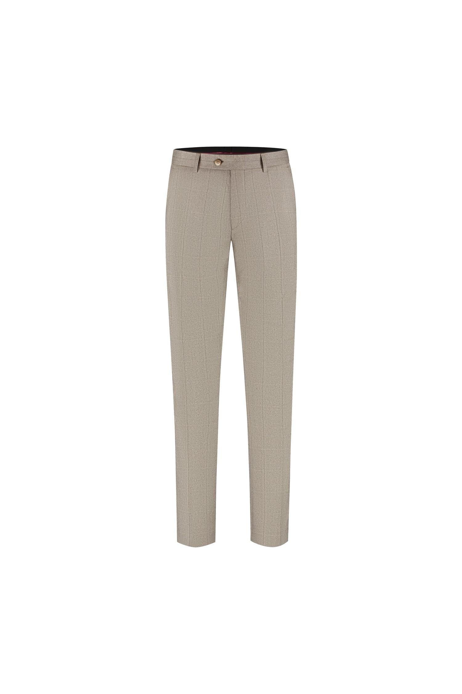 Pak 2-delig Glen plaid bruin