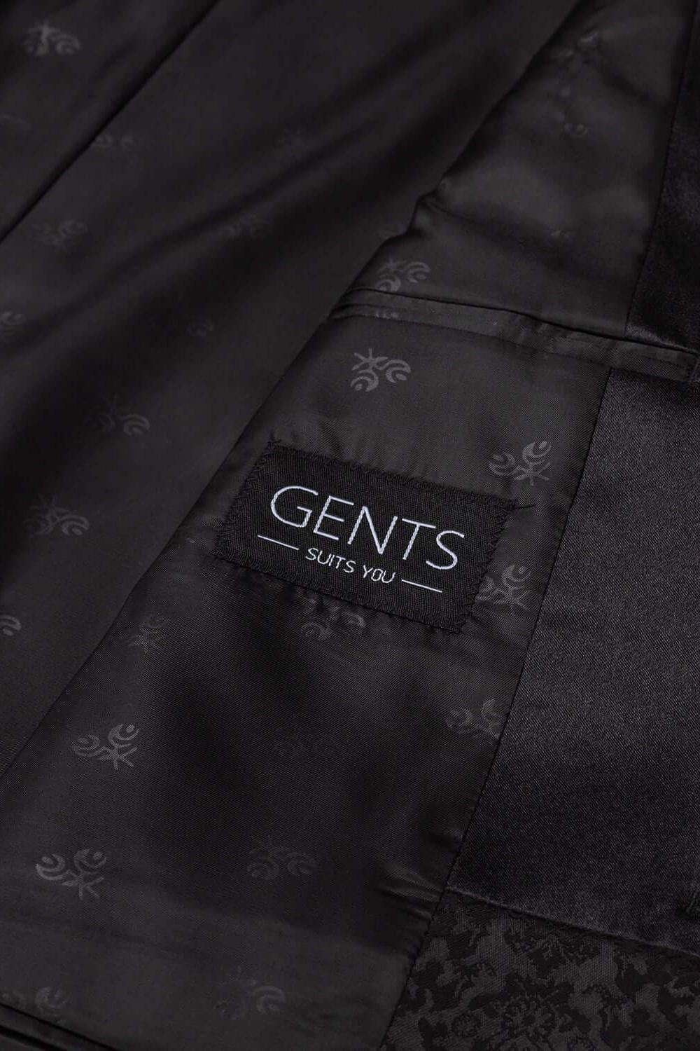 Dinnerjacket paisley zwart