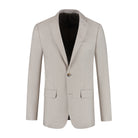 Pak 3-delig Pebble Stone, lichtbeige blazer met kiezelsteen textuur en onderhoudsarm design.