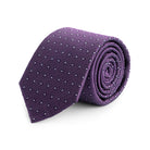 Stropdas zijde stip oudroze met oudroze stipjes voor formele outfits.