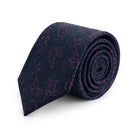 Stropdas zijde paisley blauw, stijlvolle blauwe paisley-stropdas van zijde, professioneel en elegant.