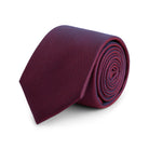 Stropdas zijde dot rood, elegante zijden stropdas met rood stipjespatroon voor een zakelijke uitstraling.