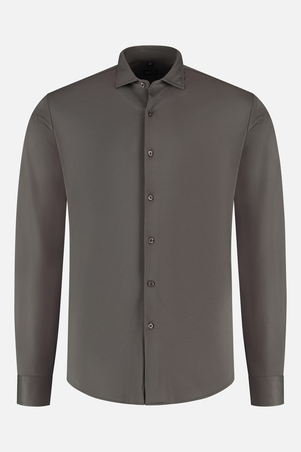 Pique structure stretch grey - Comfortabel en Stijlvol – GENTS
