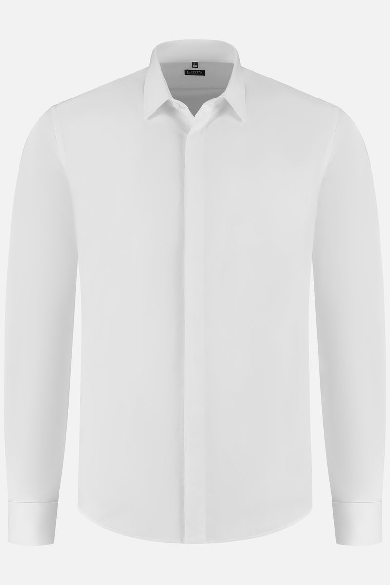 Tuxedo shirt plain smooth
