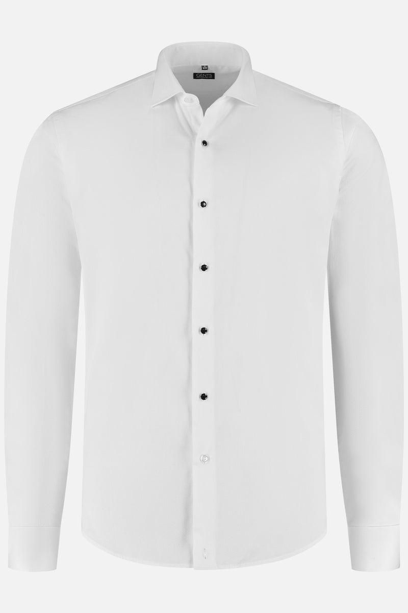 Tuxedo shirt structure studs