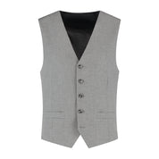 Gilet linnenlook grijs