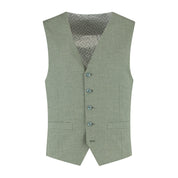 Gilet linnenlook saliegroen