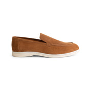 Loafer suede cognac