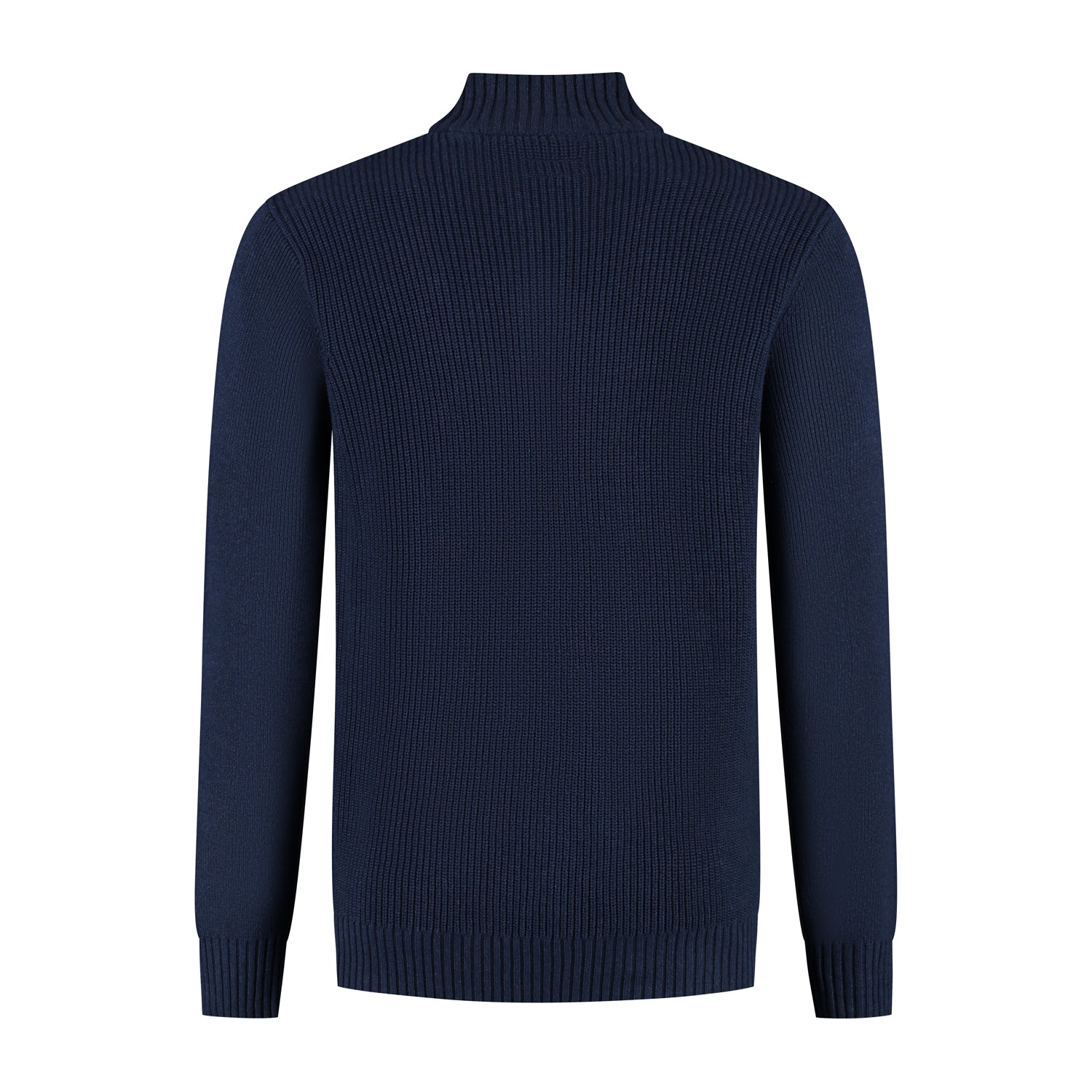 Half zip-knopen blauw