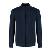 Full zip two-tone navy