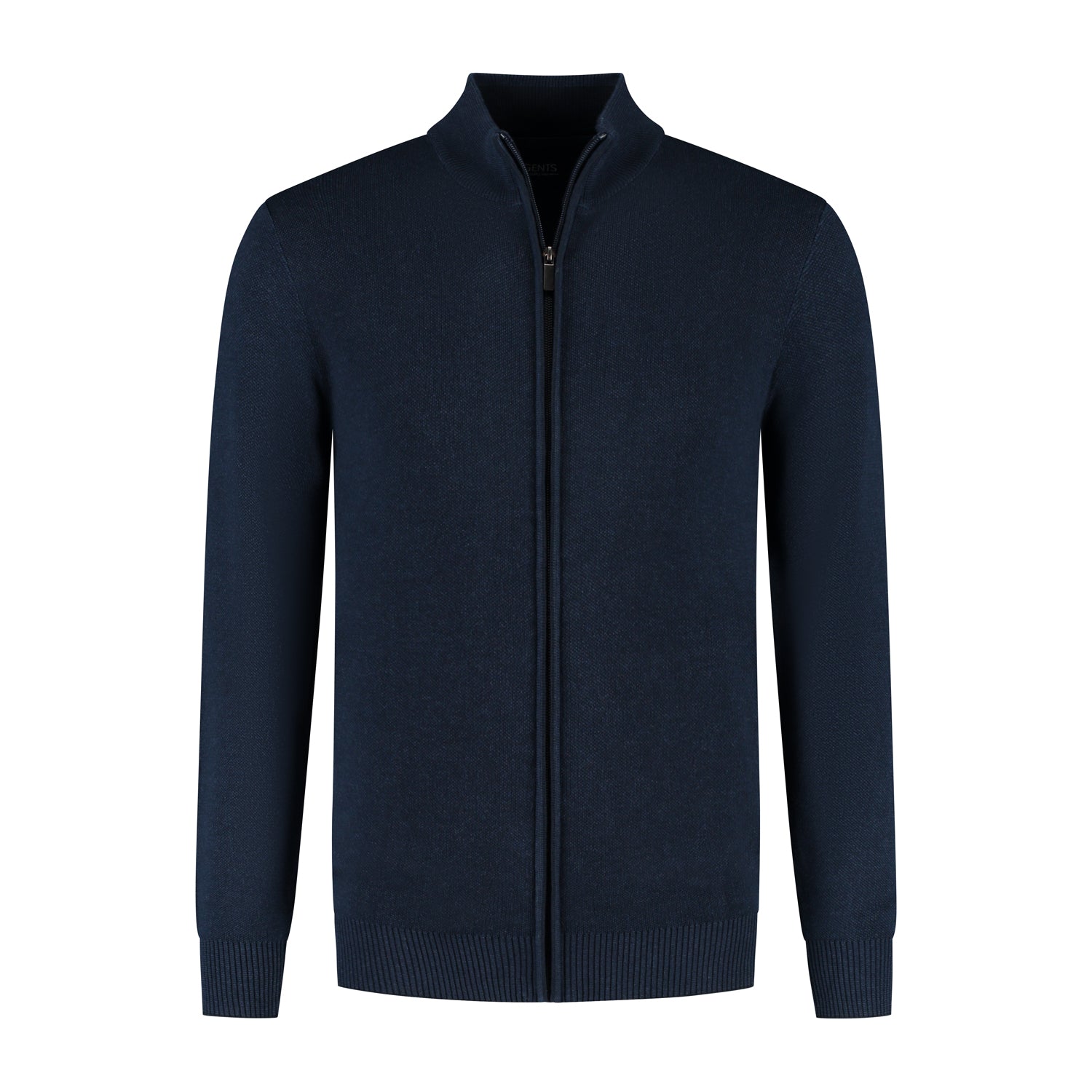 Full zip two-tone navy