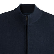 Full zip two-tone navy