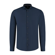 Overhemd Blumfontain Uni Navy (extra lange mouwen)