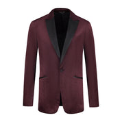 Dinnerjacket velvet donkerrood