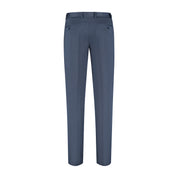 Pantalon stretch birdseye blauw