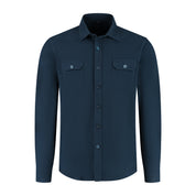 Overshirt flannel blauw