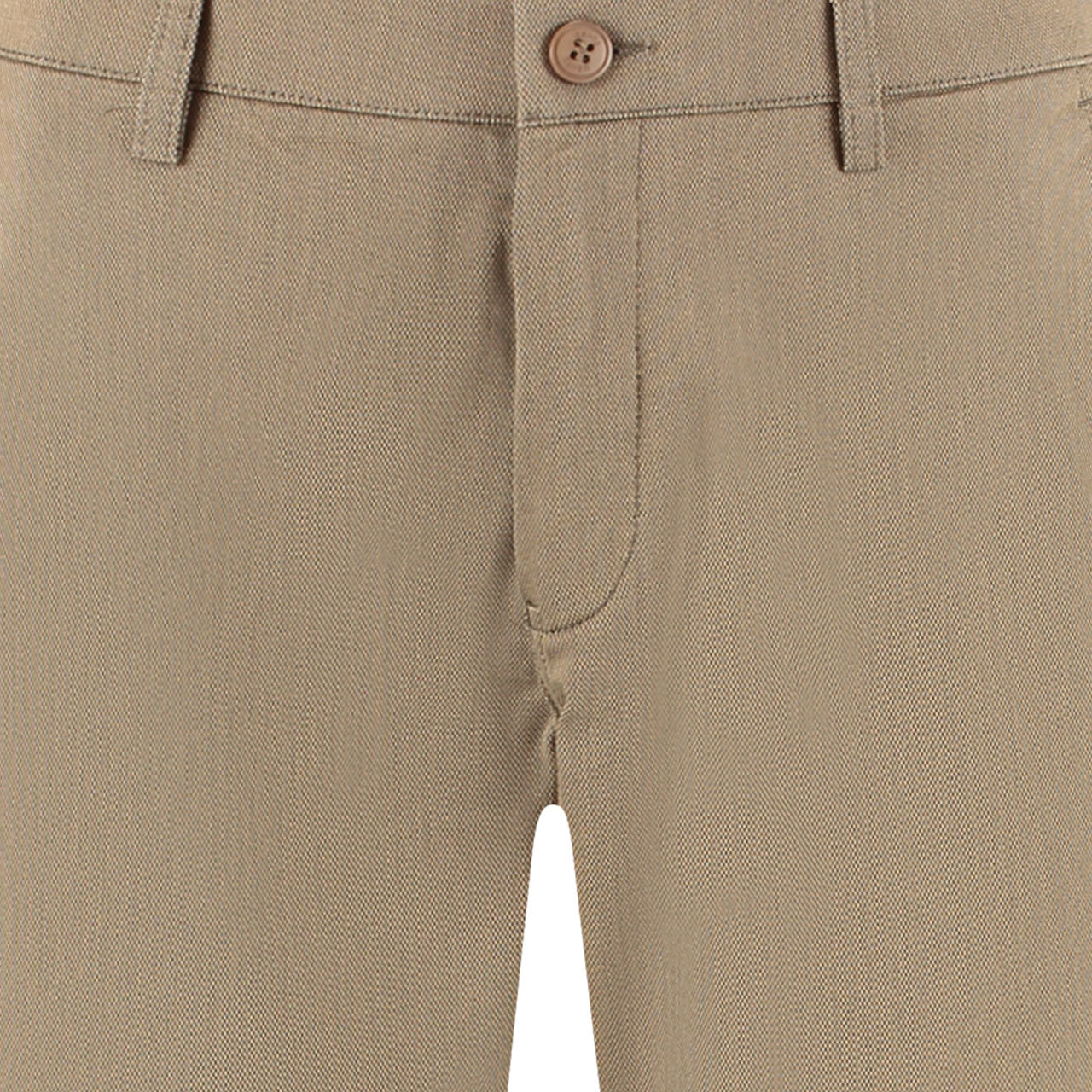 Chino stretch structuur camel