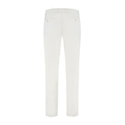 Chino linnenlook wit