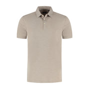 Shirt-polo 2-tone zand