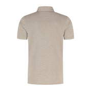 Shirt-polo 2-tone zand
