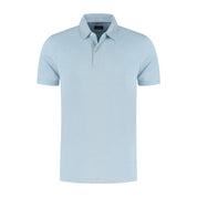 Shirt-polo 2-tone ijsblauw