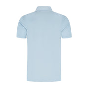 Shirt-polo 2-tone ijsblauw