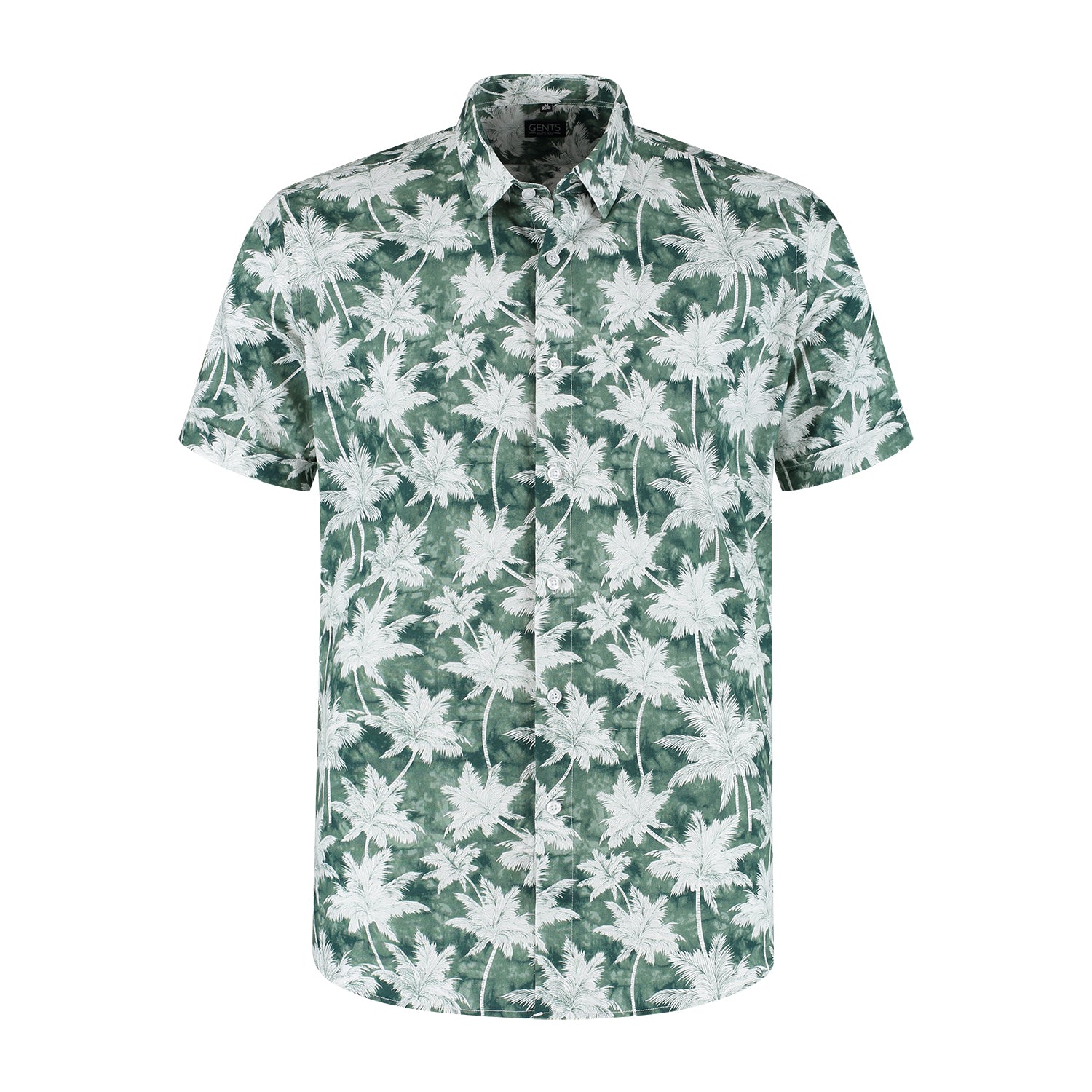 Korte mouw palmprint groen