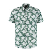Korte mouw palmprint groen