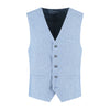 Gilet linnenblend duifblauw