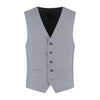 Gilet linnenblend zilvergrijs