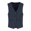 Damesgilet comfort stretch blauw