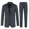 Pak stretch ruit blauw
