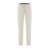 Pantalon stretch pique zand
