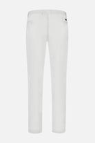 Back view of Chino stretch dobby wit in white, showcasing its sleek design and modern fit.