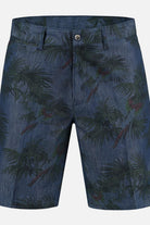 Bermuda denim print blauw