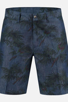 Bermuda denim print blauw