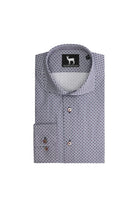 Bloemprint blauwpaars