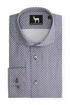 Bloemprint blauwpaars