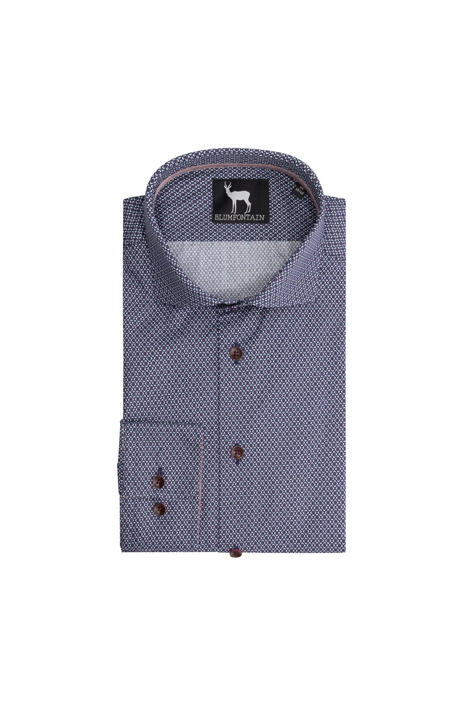 Blumfontain bloemetje navy