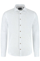 Blumfontain bloemprint beige-blauw