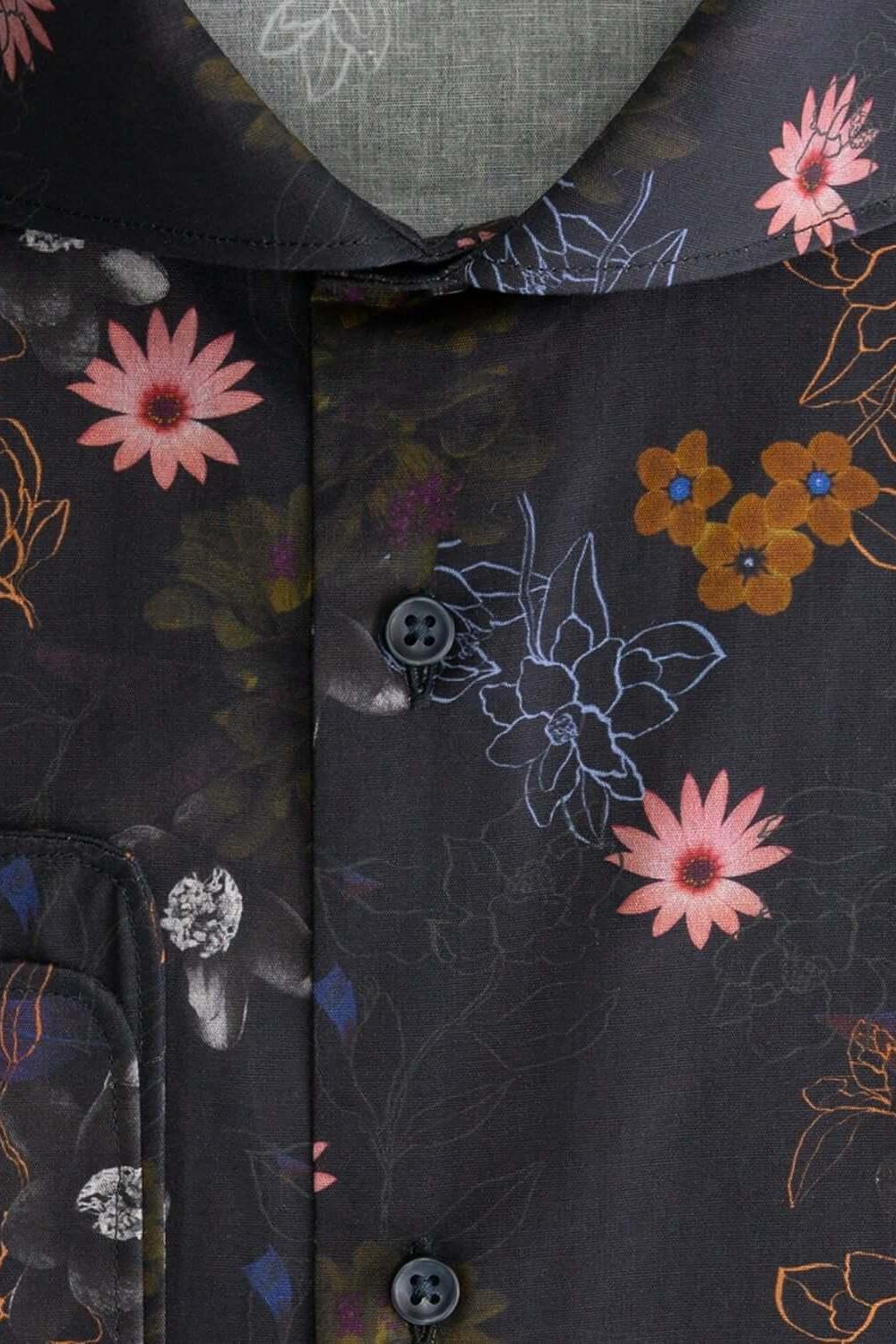 Blumfontain bloemprint blauw