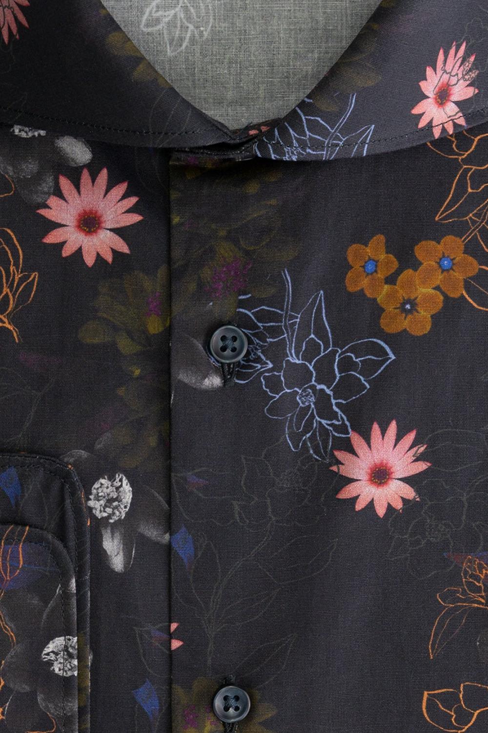 Blumfontain bloemprint blauw