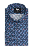 Blumfontain bloemprint blauw M7