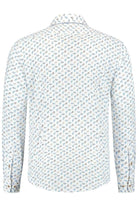 Blumfontain bloemprint blauw-bruin