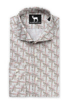 Blumfontain bloemprint rozegroen