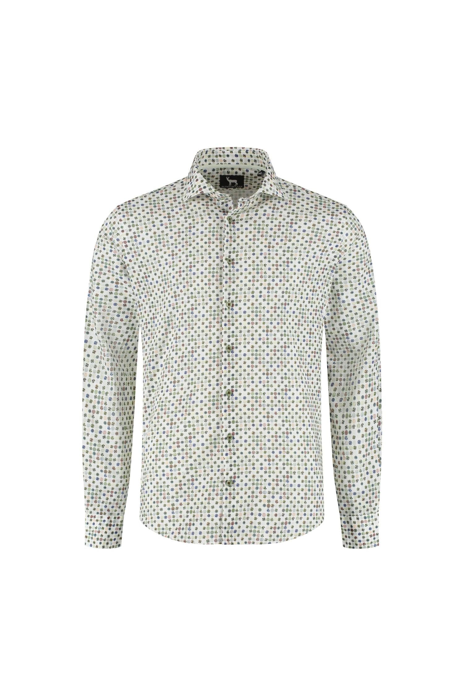 Blumfontain cirkelprint groen