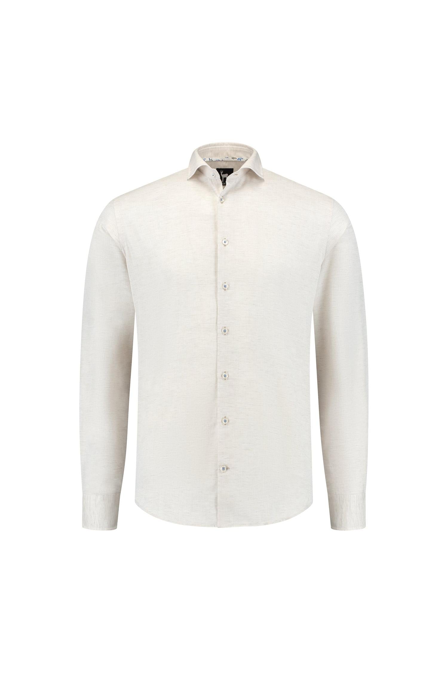 Blumfontain linnenprint uni grijs