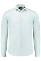 Blumfontain linnenprint uni groen-blauw