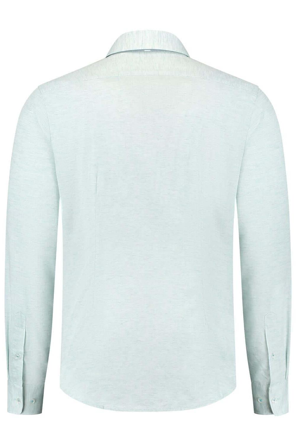 Blumfontain linnenprint uni groen-blauw